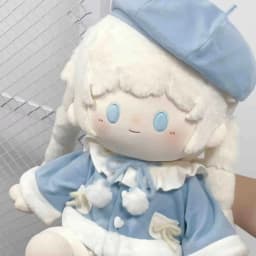 40CM Plush Doll Clothes Sitting Posture Cotton Doll Clothing Cute Beret Winter Coat Pants Suit Replacement Doll Accessories Gift