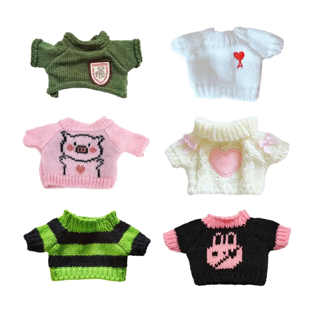 Stuffed Doll Crewneck Sweater Coordination Make Your Dolls for 7.87inch Doll
