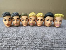 1/6 Boys Doll Heads Prince Ken Heads Solid Boy Head For 30cm Body Kids Boys Girls DIY Toys Birthday Gifts