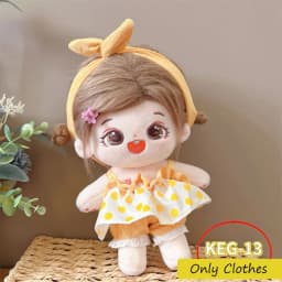 Cute Cosplay Clothes for 20cm Cotton Doll Princess Maid Dress Up Figures Lolita Clothing Set Kids Dolls Skirt Birthday Toys Gift