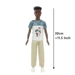 Newest Fashion Black Doll 11.5 Inch African Man Figure Handsome Male Toy Cool Man Model Fast Shipping Things Gifts For Birthday