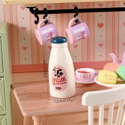 5/10PCS Miniature Food Model Toy Milk Bottle Drinks Dollhouse Accessories Kids Toy Dollhouse Kitchen Ornaments Photography Props
