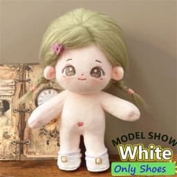 Cute Round Toe Leather Shoes for 20cm Cotton Doll Personalized Cute Doll Accessories Dress Up Boys and Girls Brithdays Gift
