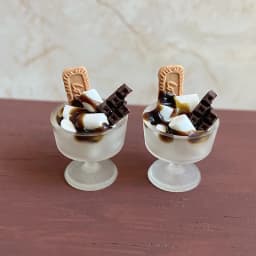 1/12 Scale Mini Ice Cream Miniature Dollhouse Food Drink Milk Tea Dessert Model Pretend Play Kitchen For BJD Toy Accessories