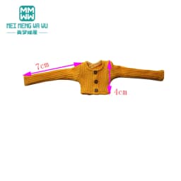 Toys Doll Clothes Fashionable Candy-Colored Knits, Jeans Fit 28cm Blyth OB22 OB24 Doll Accessories Toy Gifts