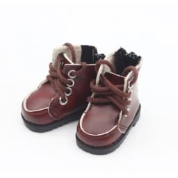 For 1/12 Dolls New Leather Material Doll Shoes College Style Fashion Fashion Boots Brown/Black Clothes Accessories