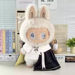 In Stock Zimomo the Leader Angel in Clouds Vinyl Doll LABUBU Cloth Dolls Clothes 58cm King'S Cloak Diamond Set Overalls Gift