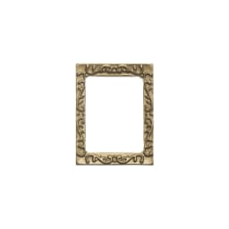 Style Vintage Bathroom Furniture Dollhouse Ornament Mini Gloden Frames Accessories Miniature Retro Mirror 1:12 Scale