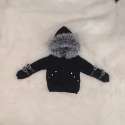 New 1/3 Doll's Clothes for 73cm Male Bjd Doll Warm Winter Big Hair Collar Hoodie Coat Dress Up Toys Play House Doll Accessories