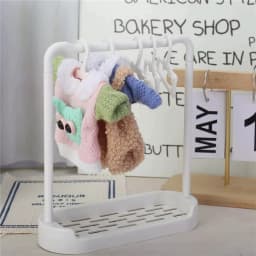Suit 10-20cm Cotton Doll BJD Doll Outfit Clothes Hanger For Labubu Doll Clothing Hanger Support Rack Set Dollhouse Accessories