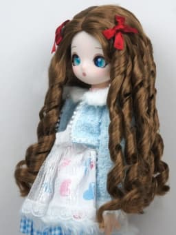 JD871 1/4 1/3 MSD SD DOD Blythes Long Handmade Lady Roman Curly Synthetic mohair BJD Doll Wigs Qbaby Doll Hair