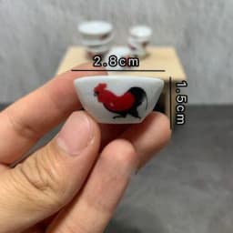 1:12 Dollhouse Miniatures Items Mini Glass Bowl/Plate Miniature Food Play Scene Decoration Model Kitchen Furniture Accessories