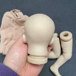 10inch Salia Sleeping Reborn Doll Kit with Signature Unfinished Unpainted Lifelike Mini Blank DIY Doll Parts With Cloth Body