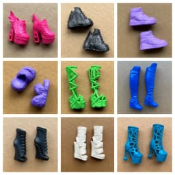 Colorful 1/6 Monster Doll Shoes Boots Sandals DIY Dressing Accessories Original Decor Personality Toy Parts for 12'' Dolls