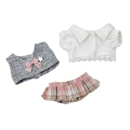 Creative 10cm Clothes Changing Dress Game Playing House Blouse Skirt Vest Suit Cosplay Photo Prop Student Uniform Gift