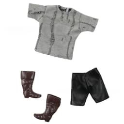 33cm Height Doll Full Set Male Doll with Clothes Suit Dress Up Toy