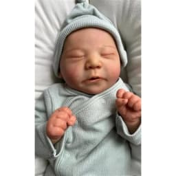 21 Inch Blank Reborn Doll Kit Chase Unpainted Unfinished Sleeping Doll Parts with Body Cloth