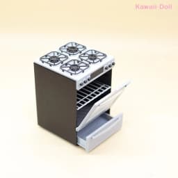 1/12 Dollhouse Miniature Gas Stove With Oven Model Kitchen Scene Decoration Dollhouse Sand Table Photo Props Pretend Play Toys