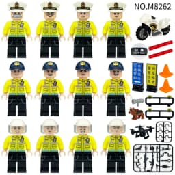 M8262 M8266 Building Block Type Thunder Action Group Figurine Children Assemble Small Particle Building Block Toy