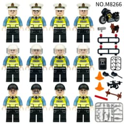 M8262 M8266 Building Block Type Thunder Action Group Figurine Children Assemble Small Particle Building Block Toy