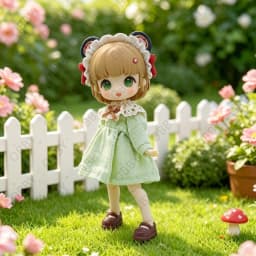 For Obitsu 11 Doll Lolita Style Cinderella Dress For OB11 1/12 Gsc BJD Molly YMY Animal Doll Cloth NAGI Doll Outfit Clothes