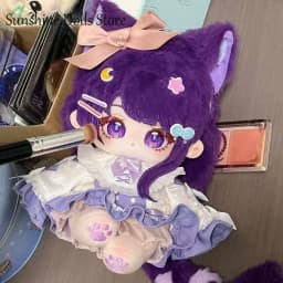 Game Beelzebul Genshin Impact Raiden Shogun Kawaii Girl Cotton Doll Body Plushie Anime Dress Up Toys Cosplay Plush Stuffed Dolls