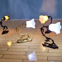 2pc Antique 1:12 Dollhouse Lamp Wall Light DIY Model Decor Toy Dollhouse Accessories Garden Yard Chandelier Sand Table Led Light