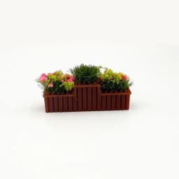 1:12 Scale Dollhouse Simulated Flowers 10 Colors Lifelike Flower Fence Decor Miniature Potted Plants Toys Doll House Decor