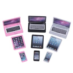 【M】3Pcs/set 1/6 Scale Dollhouse Miniature Mobile Phone Tablet Computer For Dolls