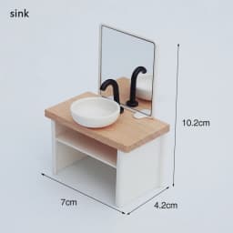 【M】1/12 Dollhouse Simulation Washbasin Tub Toilet Model Dollhouse Bathroom Decor Dolls House Miniature Furniture Accessories