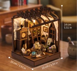 DIY Mini Doll House Wooden Miniature Kit Furniture Litht Dollhouse Furniture Handmade Model Assembly Toys Case Birthday Gifts