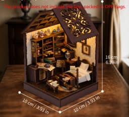 DIY Mini Doll House Wooden Miniature Kit Furniture Litht Dollhouse Furniture Handmade Model Assembly Toys Case Birthday Gifts