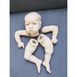 22 Inch Saskia Reborn Doll Kit, Unfinished Unpainted Blank DIY Doll Accessories