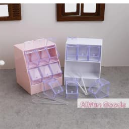 1/12 Dollhouse Simulation Candy Display Rack Drawer Cabinet Model Dollhouse Furniture Decoration Mini Supermarket Scene Ornament