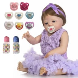 Lovely DIY New Reborn Accessories Dummy Nipples Magnet Pacifier Simulation Nursing Bottle