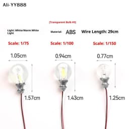 【A】5pcs 3V Miniature Led Lamp Model Lights For 1/87 1/100 1/150 Diy Model Making/Dollhouse Decor/Dioramas Supply/Micro Landscape
