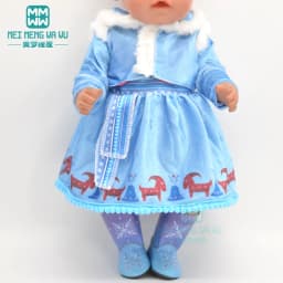 Clothes for Doll for 43cm New Born Doll Accessories Dresses Cloaks Boots Shoes