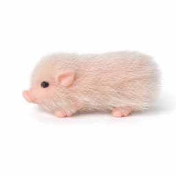 7cm Silicone Piglet Soft Cute Mini Realistic Animals with Accessories Lifelike Reborn Newborn Pig Doll Decompression Toy Gift