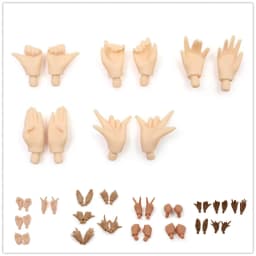 Blyth dolls hand set A&B for 1/6 joint body doll ICY DOLL five skin color white tan dark replaceable hands toy gift