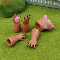 (HB05)Squirrel Finger Hand Puppet Novelty Toys For Kids Birthday Party Cosplay Plaything Gift