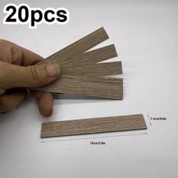 20pcs Dollhouse Miniature Wood Floor Tiles, Simulated Herringbone Flooring Model