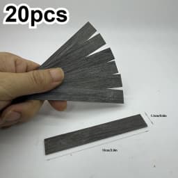 20pcs Dollhouse Miniature Wood Floor Tiles, Simulated Herringbone Flooring Model