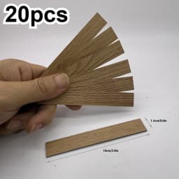 20pcs Dollhouse Miniature Wood Floor Tiles, Simulated Herringbone Flooring Model