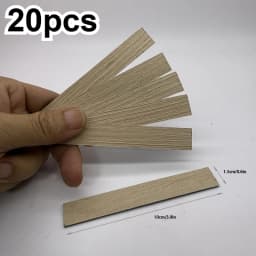 20pcs Dollhouse Miniature Wood Floor Tiles, Simulated Herringbone Flooring Model