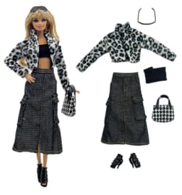1 Set Cloth Doll Accessories Fashion Model Casual Wear Cool Clothes for 11.5 inch 30cm Doll Kids or Birthday Gift
