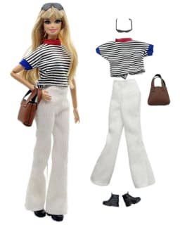 1 Set Cloth Doll Accessories Fashion Model Casual Wear Cool Clothes for 11.5 inch 30cm Doll Kids or Birthday Gift