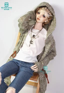 Fits 68-70cm BJD uncle 1/3 Boys SD13 Doll Clothes Fashion Turtleneck, jeans