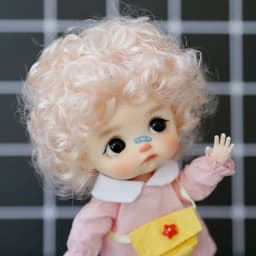 1/8 Bjd Wig SD doll wig gold black white pink high temperature fiber BJD ob11 short hair wig doll special wig doll accessories