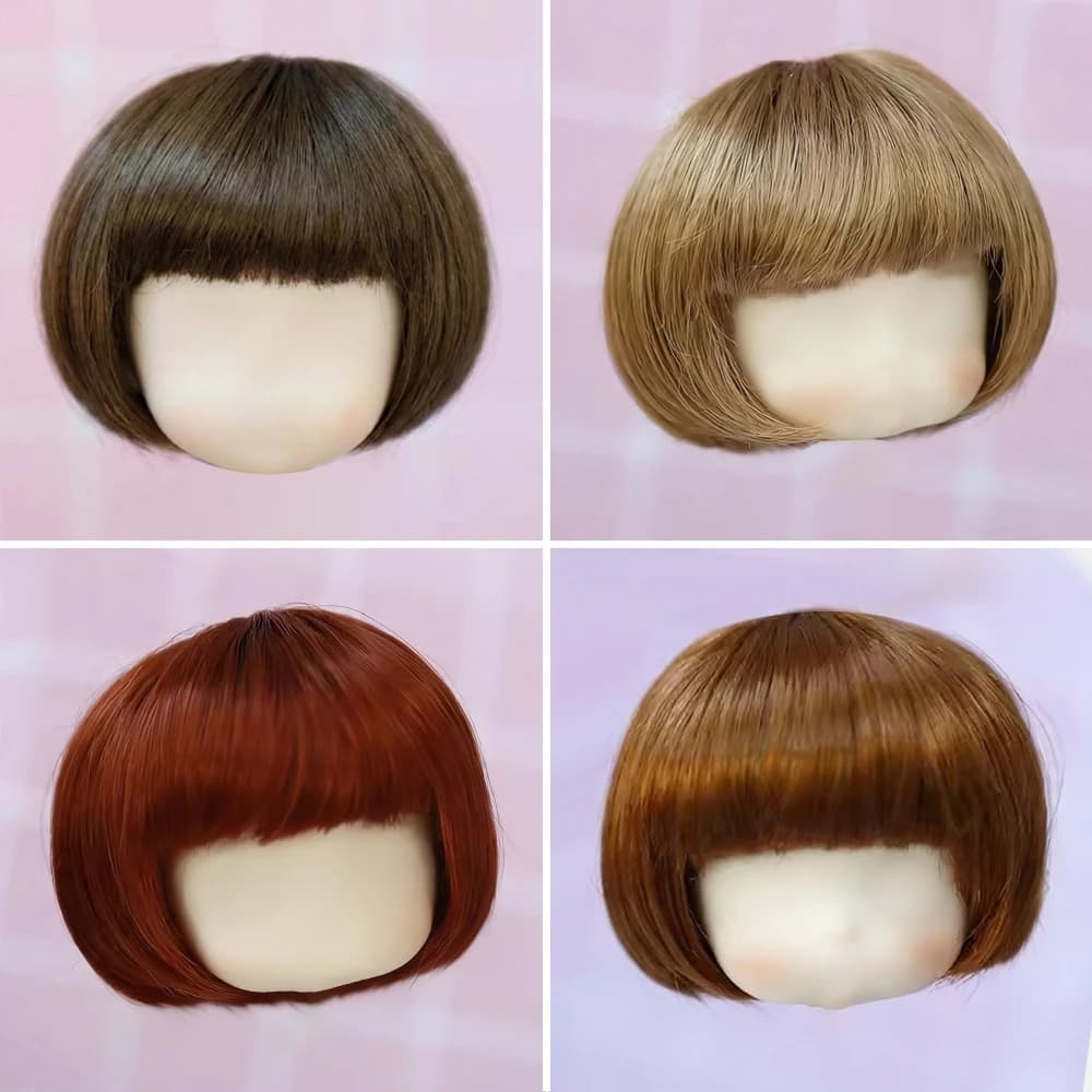 1/8 Bjd Wig SD doll wig gold black white pink high temperature fiber BJD ob11 short hair wig doll special wig doll accessories