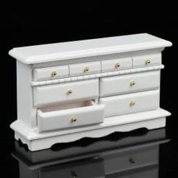1:12Dollhouse Miniature Storage Cabinet Model Doll House Dresser Furniture Decor Toy Accessories